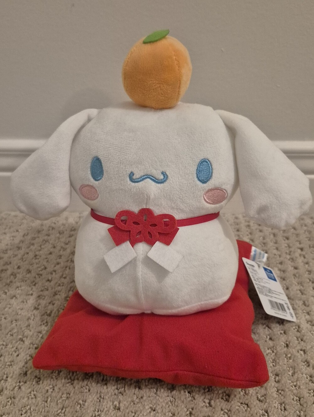 Sanrio YumeTwins Cinnamoroll New Year Kagami Mochi Kawaii Plush Toy NWT